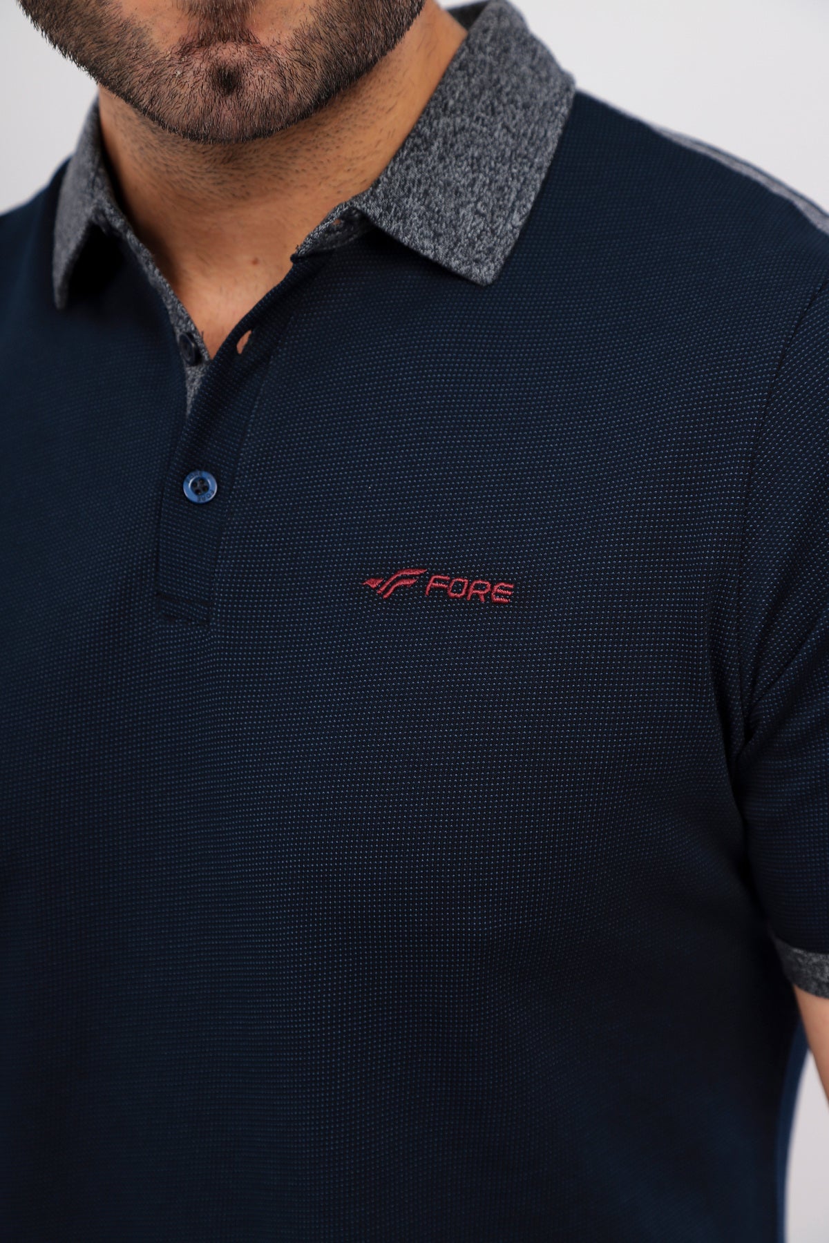 Erkek Lacivert Polo Yaka T-shirt Takım - Lacivert