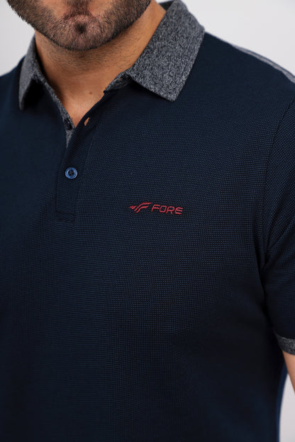 Erkek Lacivert Polo Yaka T-shirt Takım - Lacivert