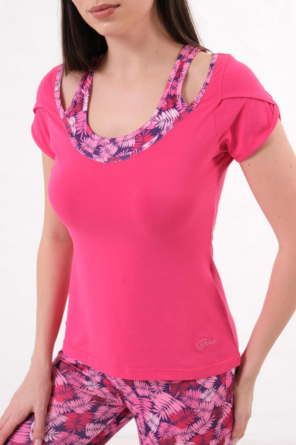 Kadın T-Shirt Takımı Yazlık Rahat Kesim 2'li Spor Kombin - Çingene