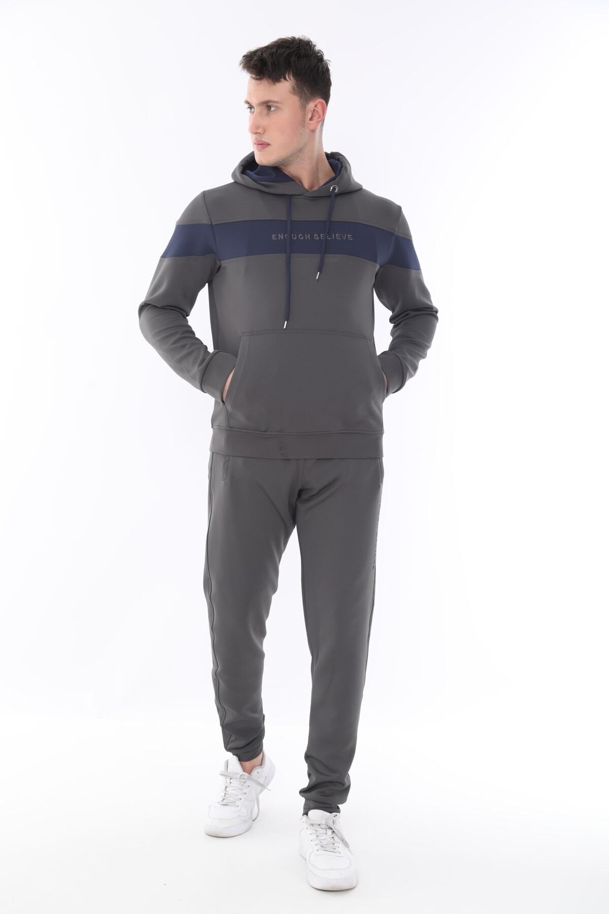 Erkek Scuba Sweat Takım - ANTRA MELANJ-LACİ