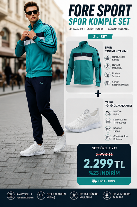 Spor Avantajlı Kombin seti